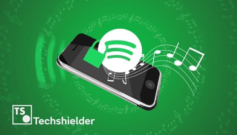 Locked Spotify logo on Mobile Phone